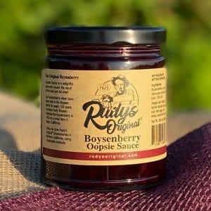 Boysenberry Oopsie Sauce (Whole Berry Syrup) 10.5 oz (298g) Rudy’s Original®